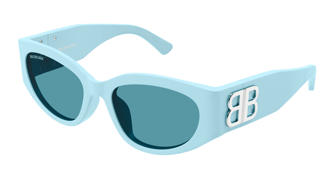 Sunglasses balenciaga bb0324sk 013 azul round femenino size 55mm - Main view