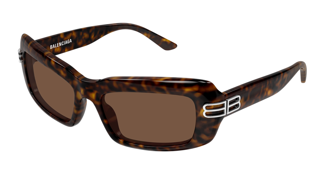 Sunglasses balenciaga bb0432s 002 havana rectangular / squared femenino size 57mm - Main view