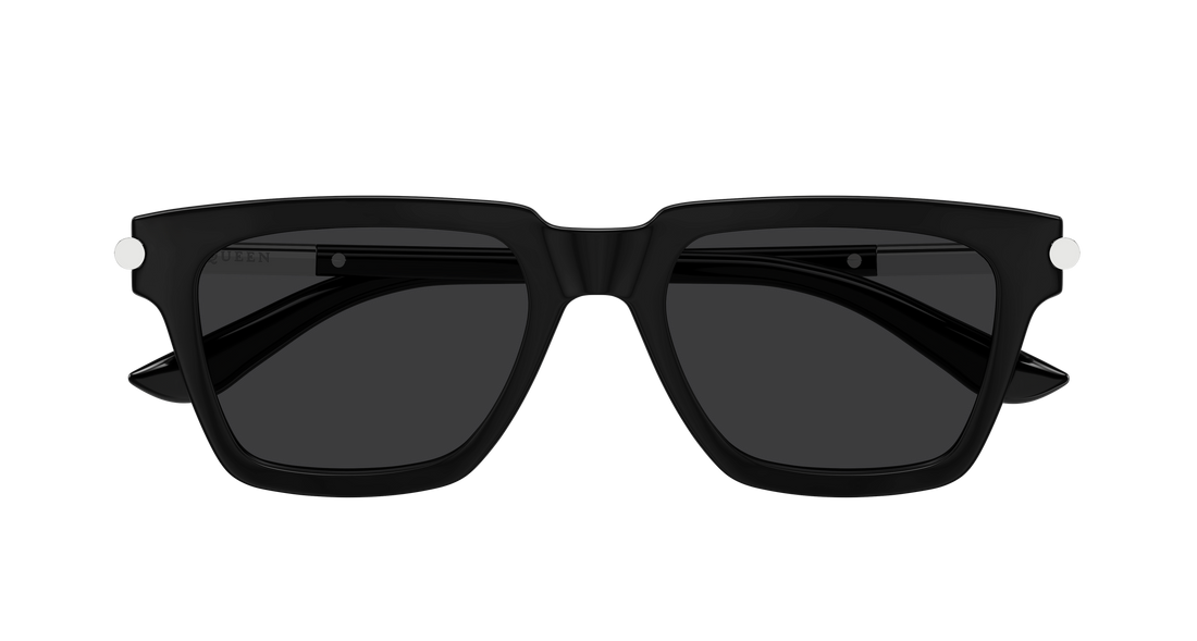 Occhiali da sole alexander mcqueen am0519s 001 negro rectangular / squared masculino taglia 52mm - Vista dettagliata