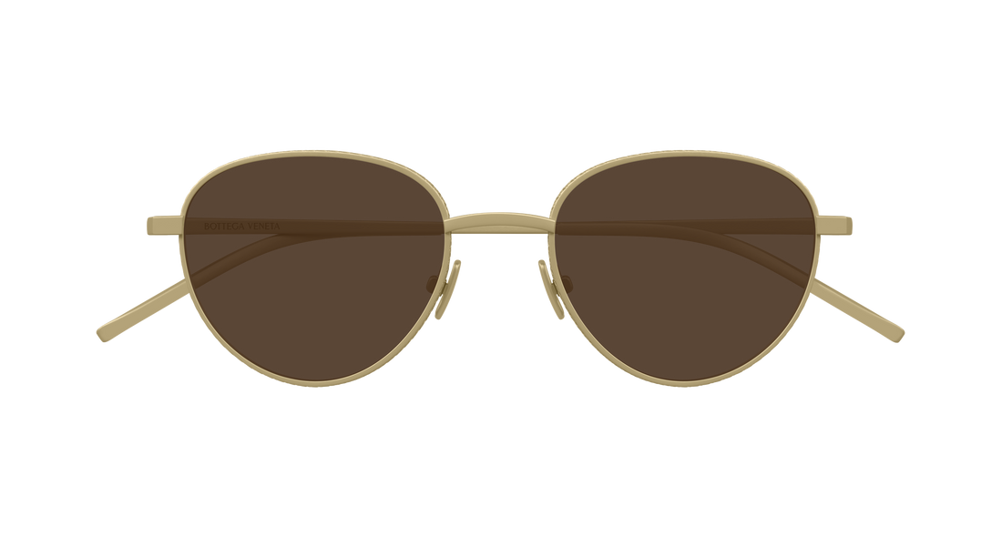 Sunglasses bottega veneta bv1966s 001 bronce round/oval/panthos masculino size 50mm - Detailed view