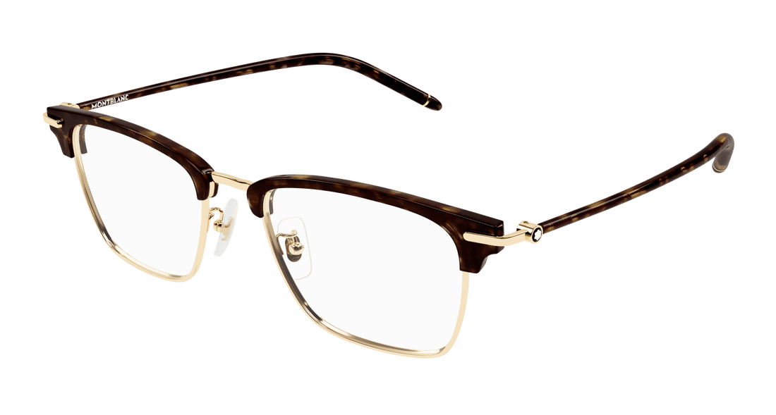 Occhiali da vista montblanc mb0409o 003 dorado square masculino taglia 52mm - Vista principale