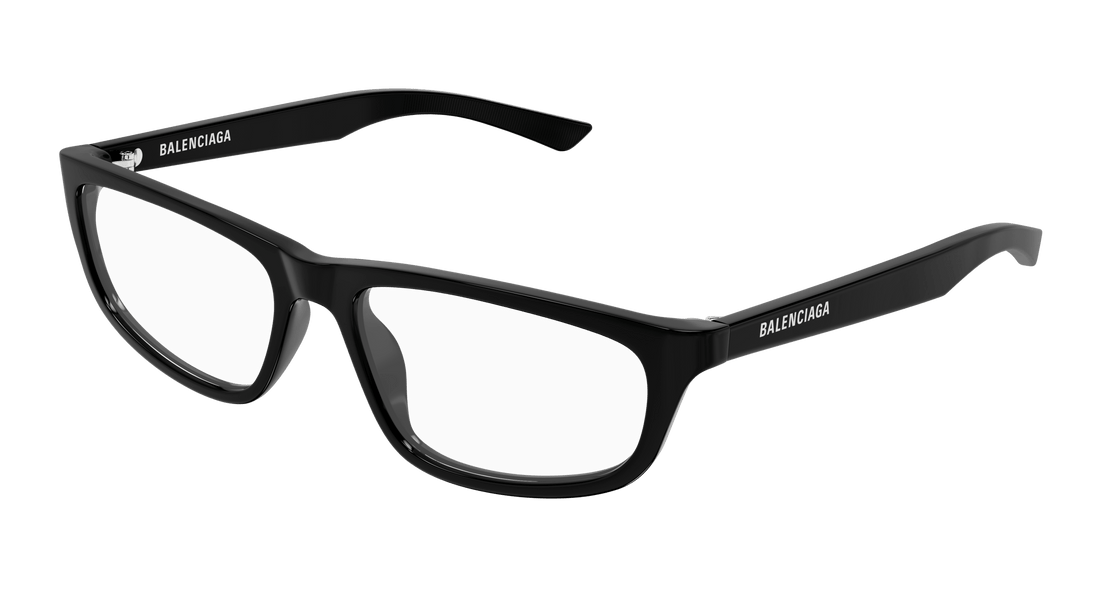 Gafas graduadas balenciaga bb0407o 001 negro square unisex talla 56mm - Vista principal
