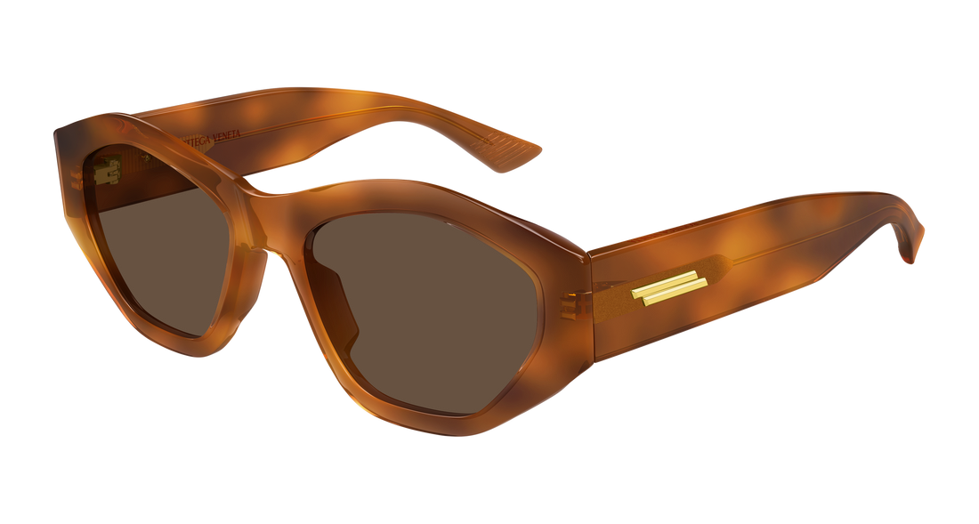 Óculos de sol bottega veneta bv1408s 002 havana geometric femenino tamanho 53mm - Vista principal