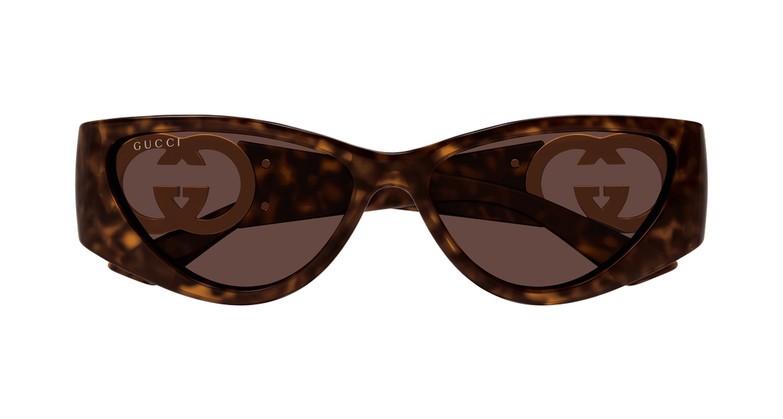 Gafas de sol gucci gg1824s 002 havana cat eye femenino talla 55mm - Vista de detalle