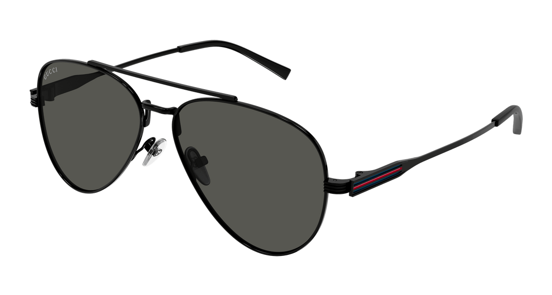 Óculos de sol gucci gg1874s 001 negro pilot masculino tamanho 57mm - Vista principal