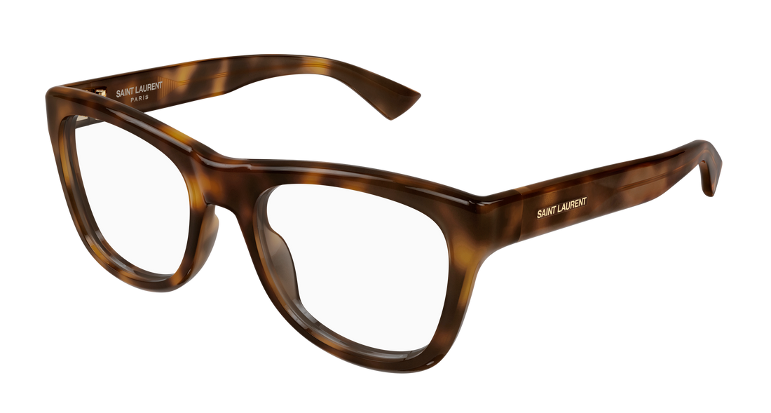 Brillen saint laurent sl 816 opt 003 havana cat eye femenino größe 54mm - Hauptansicht