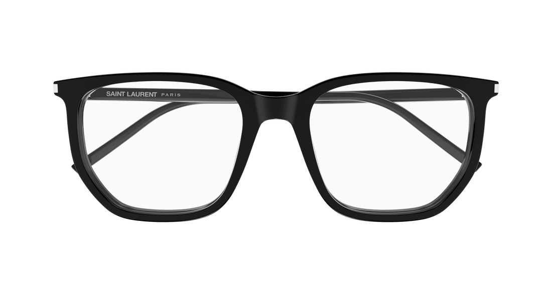 Óculos graduados saint laurent sl 802 001 negro geometric unisex tamanho 55mm - Vista de detalhe