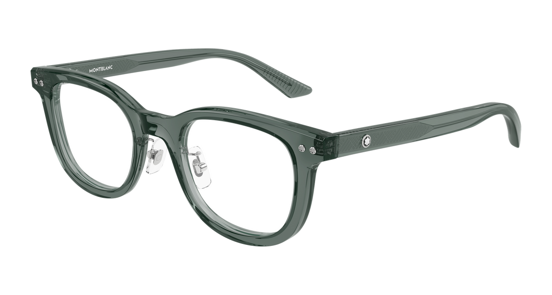 Óculos graduados montblanc mb0450oj 008 gris round/oval/panthos masculino tamanho 53mm - Vista principal