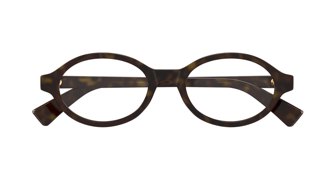 Gafas graduadas bottega veneta bv1367o 002 havana round femenino talla 50mm - Vista de detalle