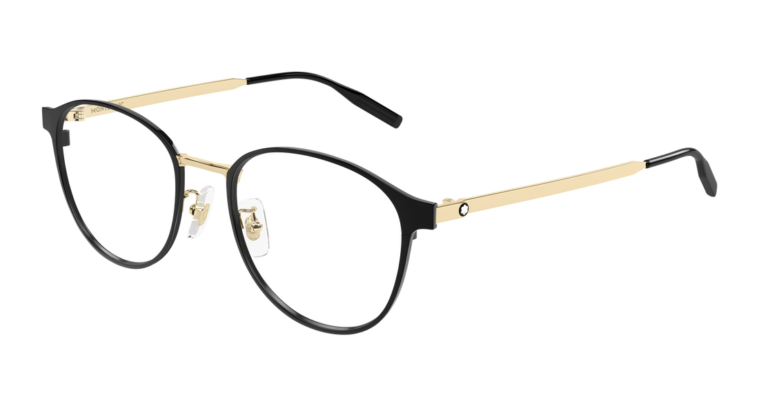 Occhiali da vista montblanc mb0447oa 006 negro round/oval/panthos masculino taglia 54mm - Vista principale