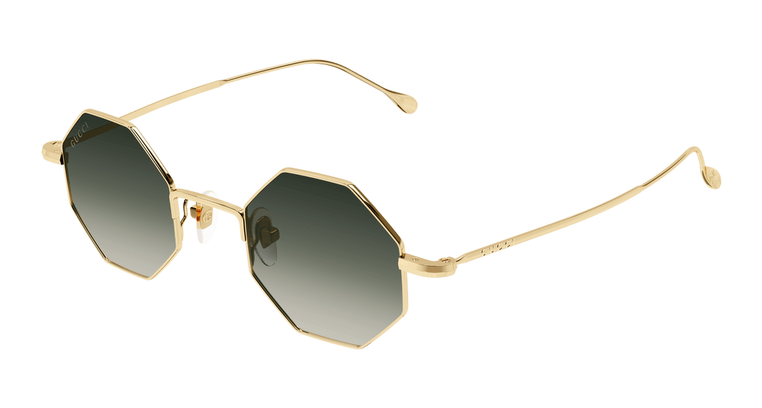 Óculos de sol gucci gg1814s 001 dorado geometric unisex tamanho 41mm - Vista principal