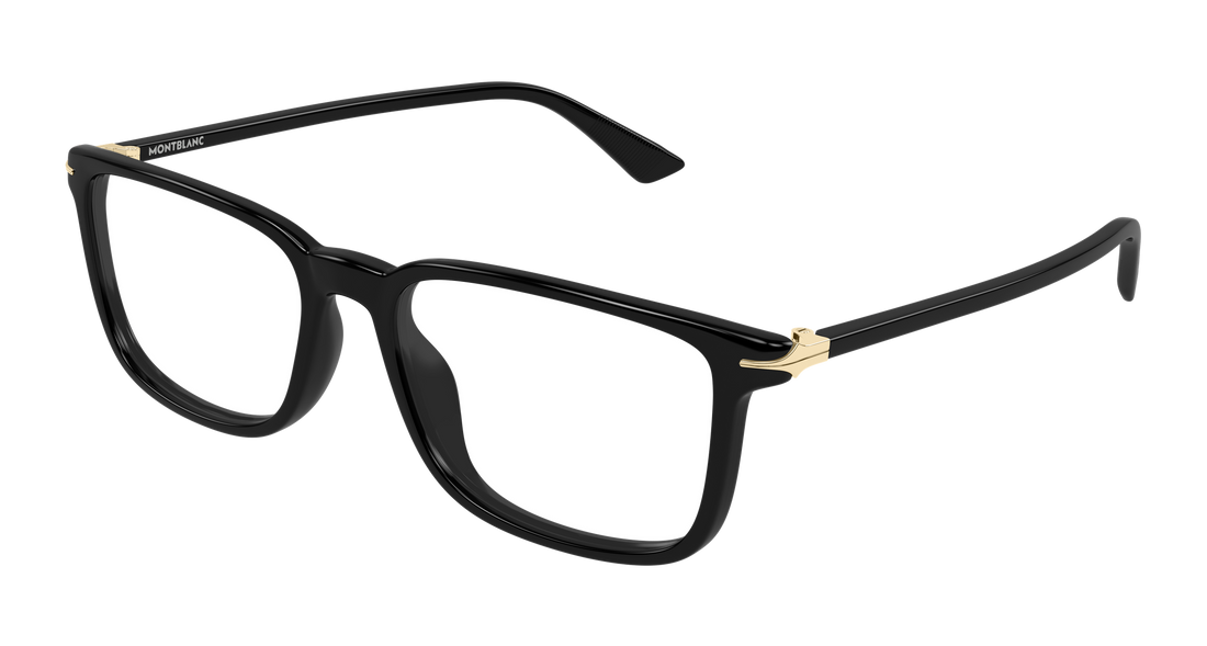 Occhiali da vista montblanc mb0437o 001 negro rectangular / squared masculino taglia 54mm - Vista principale