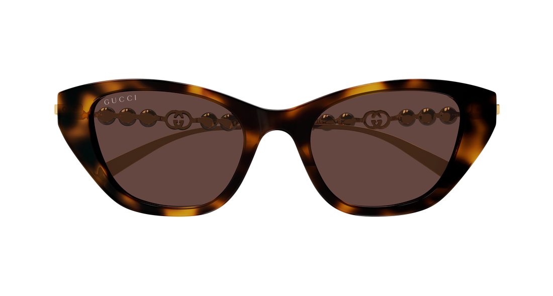 Óculos de sol gucci gg1968s 003 havana cat eye femenino tamanho 50mm - Vista de detalhe