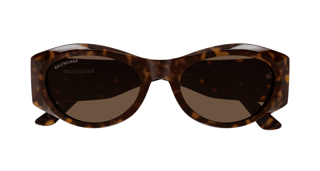 Sunglasses balenciaga bb0396sk 002 havana round femenino size 55mm - Detailed view