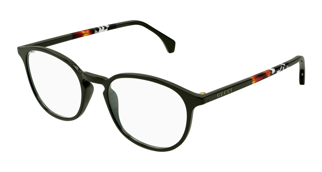 Occhiali da vista gucci gg0551o 023 verde round masculino taglia 50mm - Vista principale