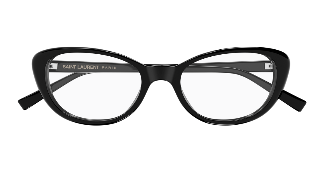 Brillen saint laurent sl 822 opt 001 negro cat eye femenino größe 52mm - Detailansicht