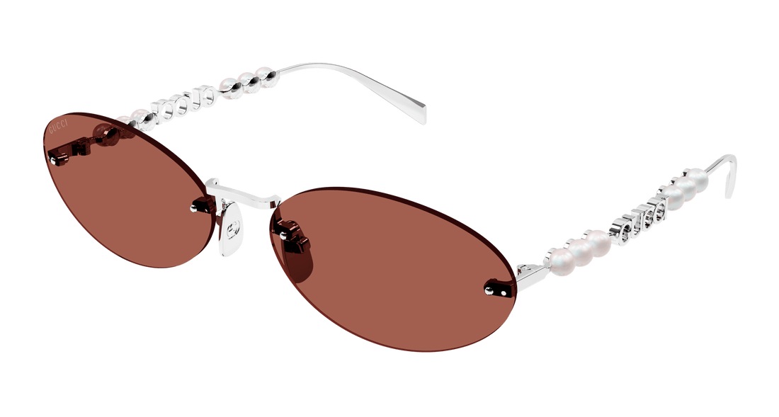 Occhiali da sole gucci gg1922s 002 plateado round femenino taglia 62mm - Vista principale