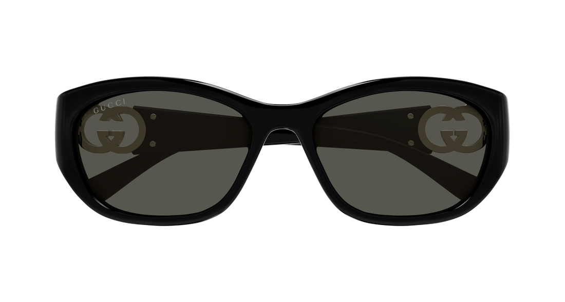 Gafas de sol gucci gg1826sk 001 negro round femenino talla 57mm - Vista de detalle