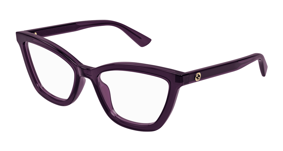 Gafas graduadas gucci gg1686o 011 violeta round femenino talla 54mm - Vista principal