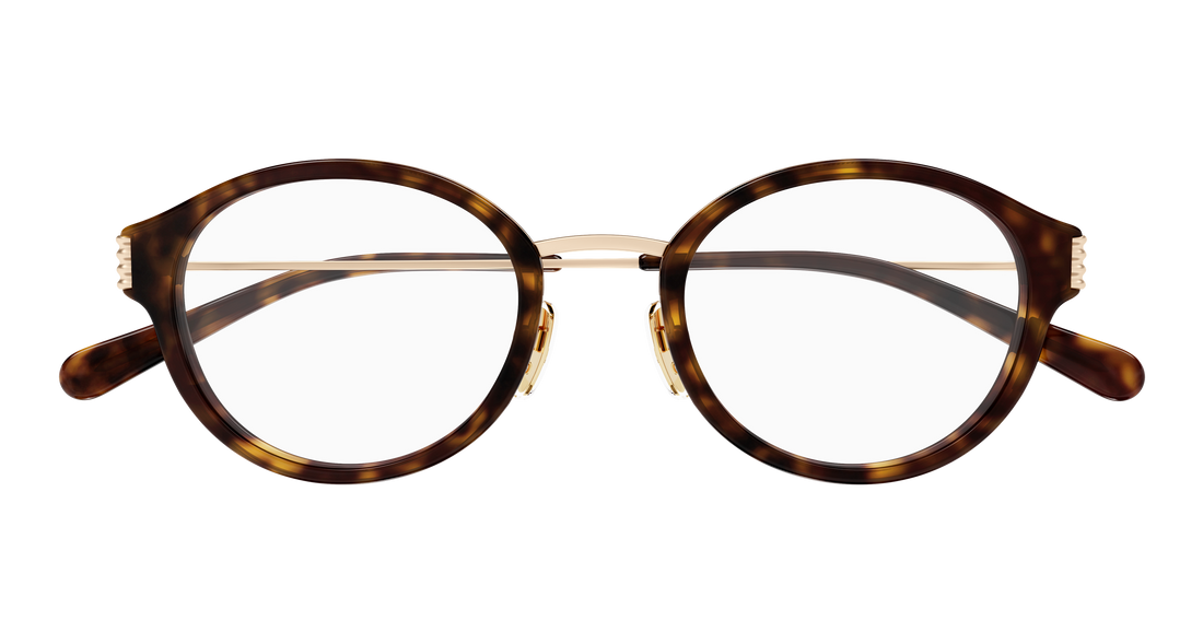 Occhiali da vista gucci gg1999oj 002 havana round/oval/panthos femenino taglia 49mm - Vista dettagliata