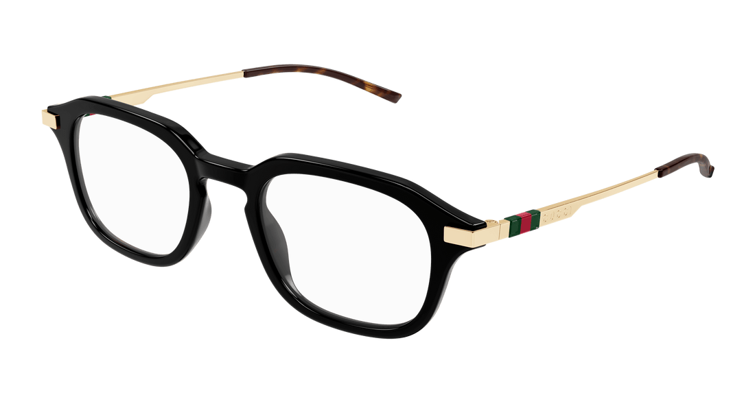 Brillen gucci gg1891o 001 negro square masculino größe 49mm - Hauptansicht