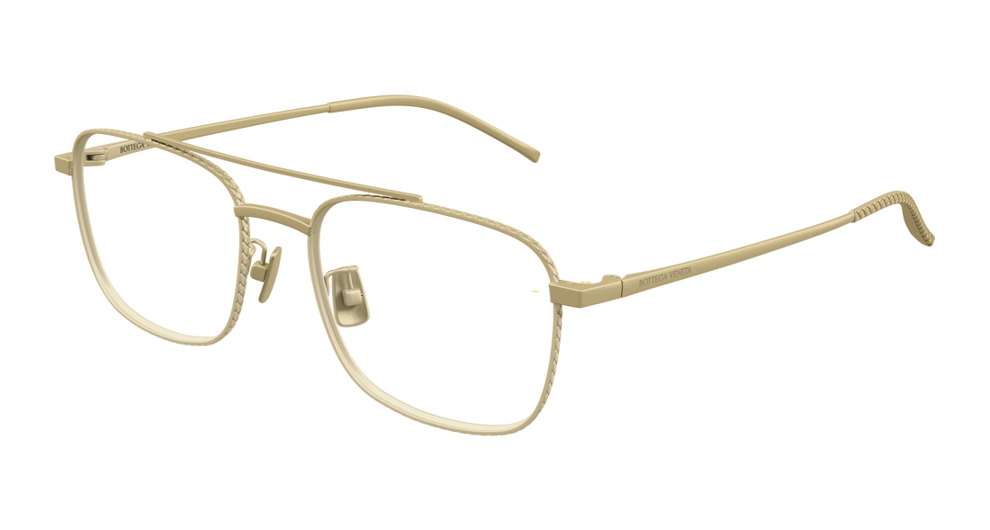 Occhiali da vista bottega veneta bv1425oa 004 bronce rectangular / squared unisex taglia 57mm - Vista principale