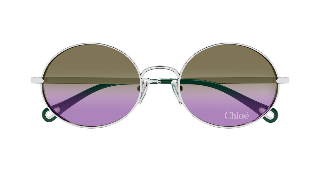 Sunglasses chloé ch0326s 002 plateado round/oval/panthos femenino size 55mm - Detailed view