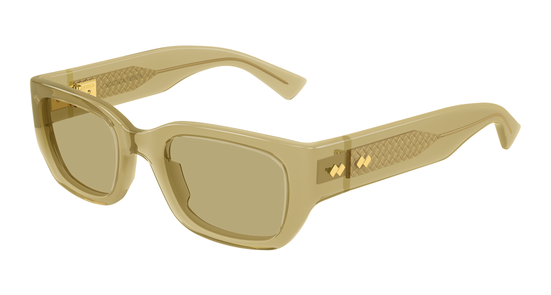 Óculos de sol bottega veneta bv1400s 004 amarillo rectangular / squared unisex tamanho 51mm - Vista principal