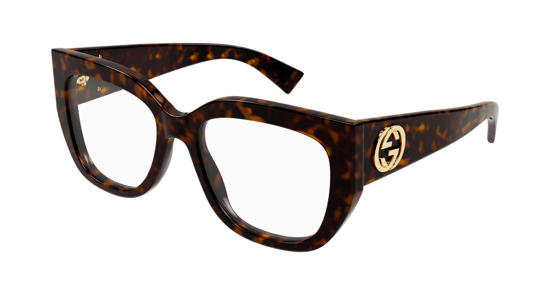 Occhiali da vista gucci gg1846o 002 havana butterfly femenino taglia 54mm - Vista principale
