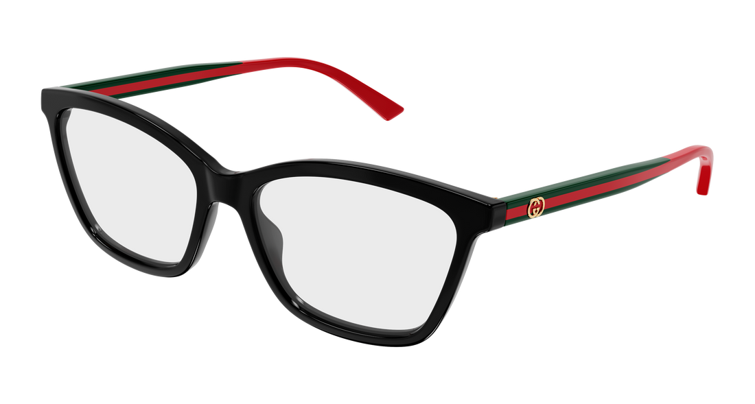 Óculos graduados gucci gg1989o 001 negro cat eye femenino tamanho 56mm - Vista principal