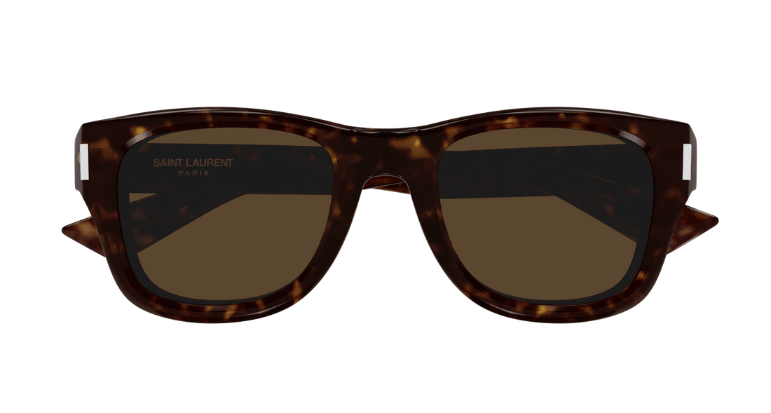 Óculos de sol saint laurent sl 801 002 havana round masculino tamanho 50mm - Vista de detalhe