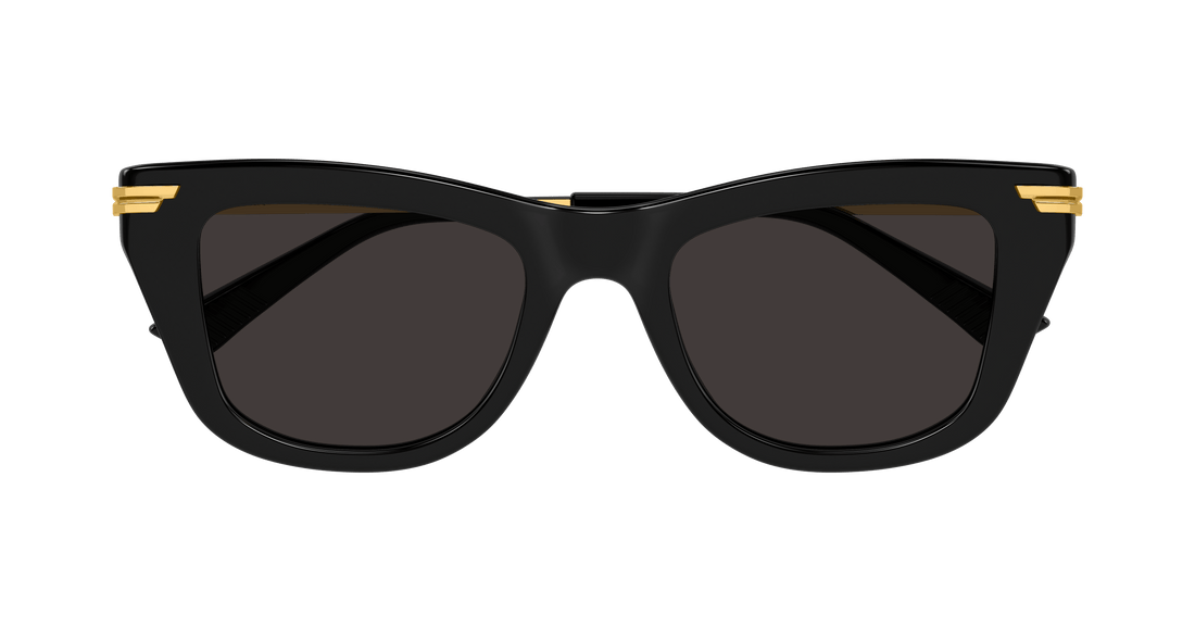 Óculos de sol bottega veneta bv1369s 001 negro square femenino tamanho 50mm - Vista de detalhe