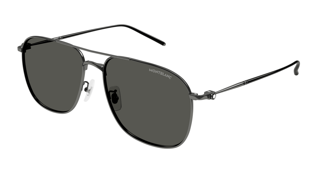 Sunglasses montblanc mb0417sa 002 rutenio pilot masculino size 60mm - Main view