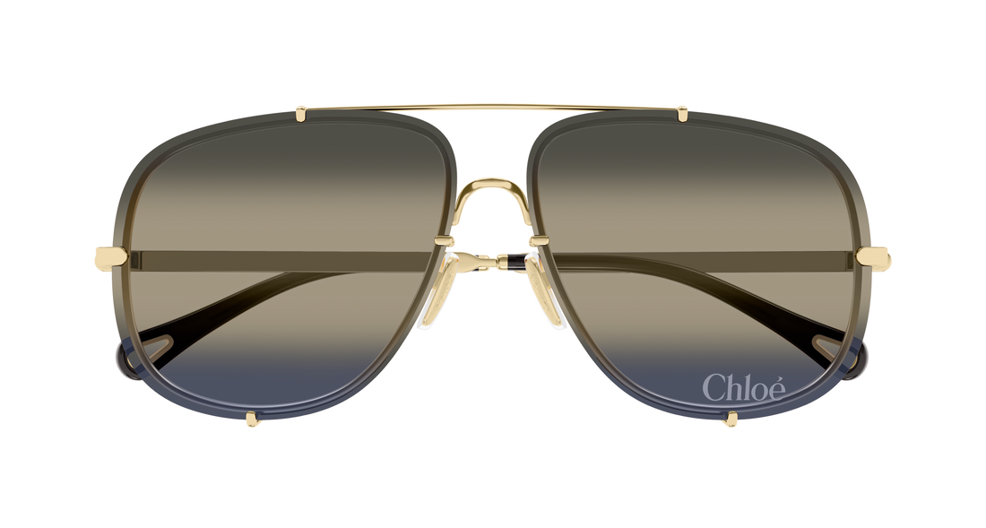 Sunčane naočale chloé ch0348s 005 dorado pilot/navigator femenino veličina 62mm - Detaljni prikaz
