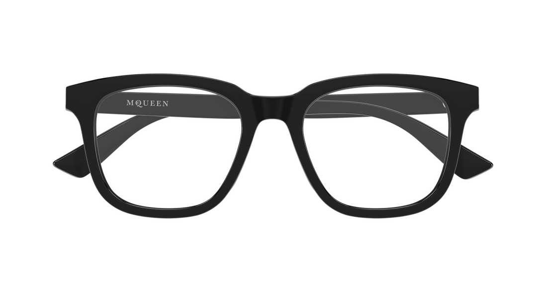 Brillen alexander mcqueen am0539o 001 negro rectangular / squared femenino größe 52mm - Detailansicht