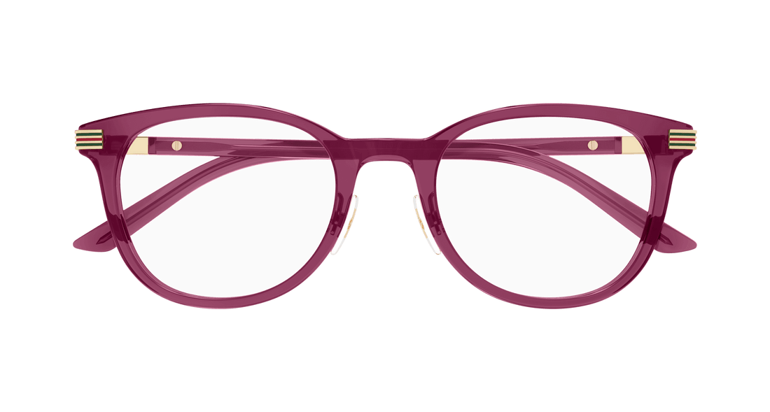 Gafas graduadas gucci gg1905oj 003 burdeos round unisex talla 49mm - Vista de detalle
