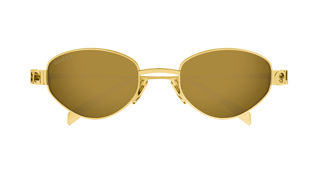 Óculos de sol gucci gg1935s 003 dorado geometric femenino tamanho 47mm - Vista de detalhe