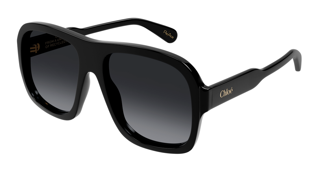 Sunglasses chloé ch0331s 001 negro pilot/navigator femenino size 58mm - Main view