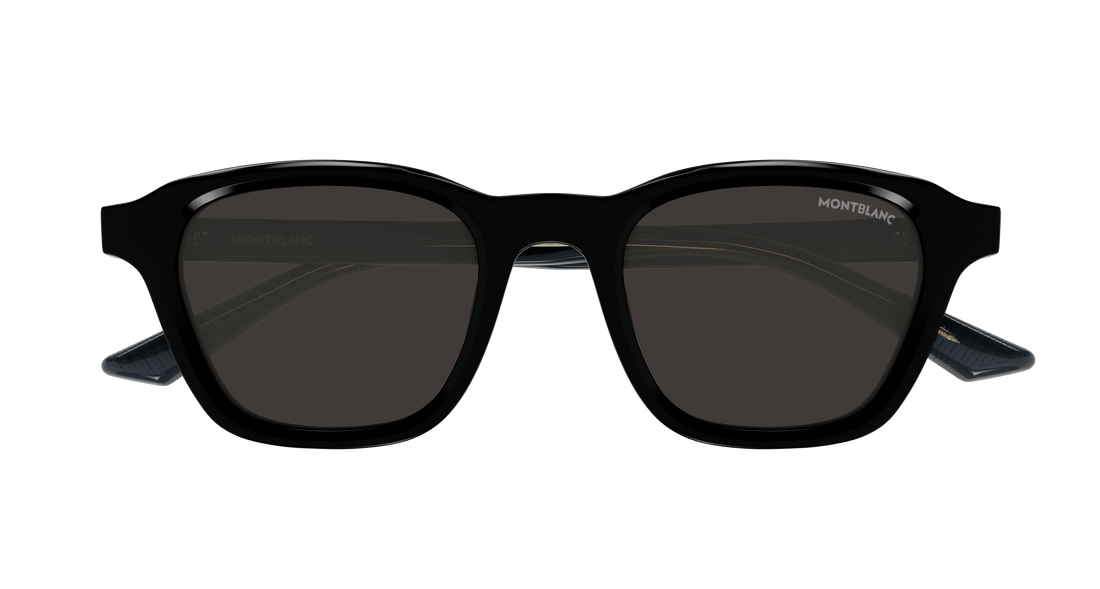 Zonnebrillen montblanc mb0384s 001 negro round masculino maat 50mm - Detailaanzicht