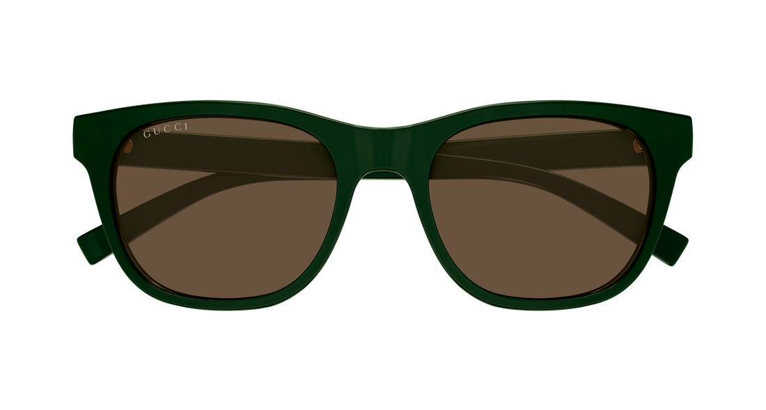 Occhiali da sole gucci gg1985s 004 verde round/oval/panthos masculino taglia 54mm - Vista dettagliata