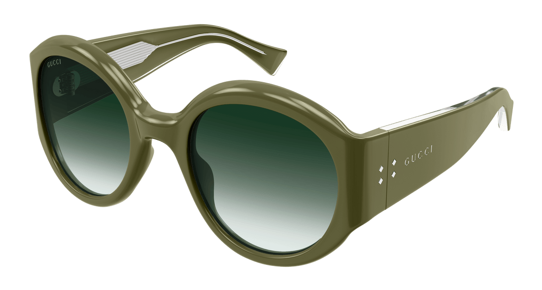 Lunettes de soleil gucci gg2014s 004 verde round/oval/panthos femenino taille 55mm - Vue principale