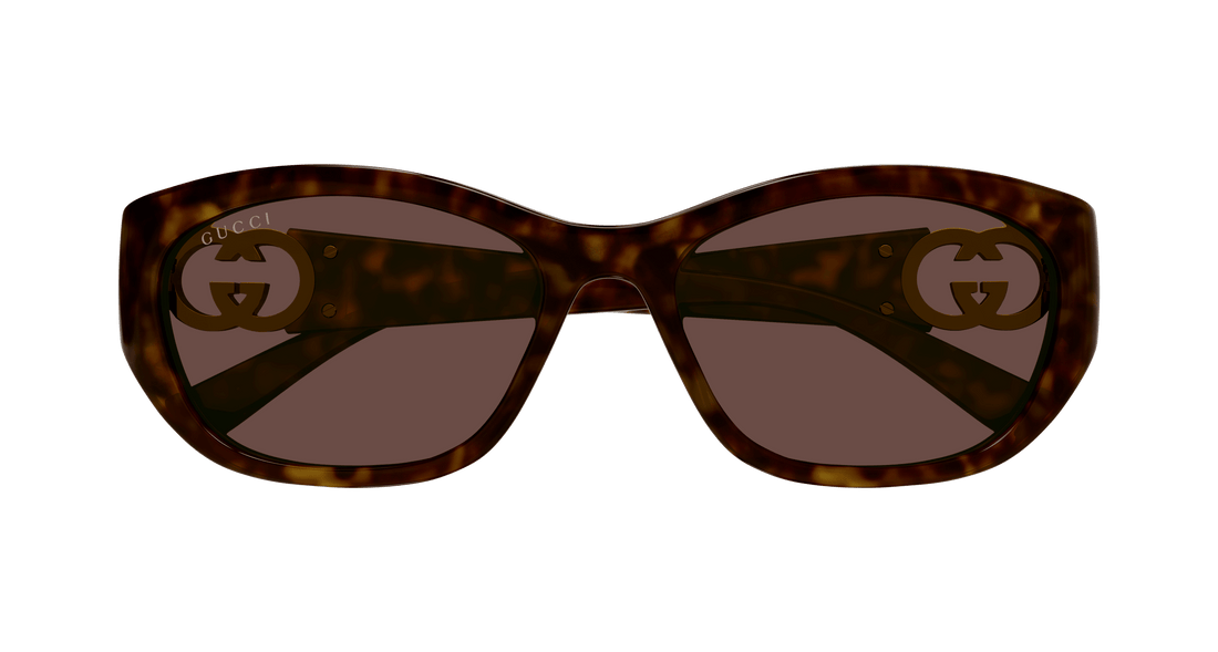 Gafas de sol gucci gg1826sk 002 havana round femenino talla 57mm - Vista de detalle