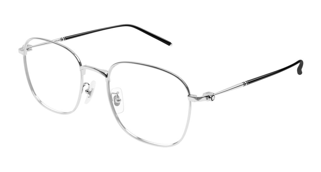 Occhiali da vista montblanc mb0415oa 003 plateado square masculino taglia 54mm - Vista principale