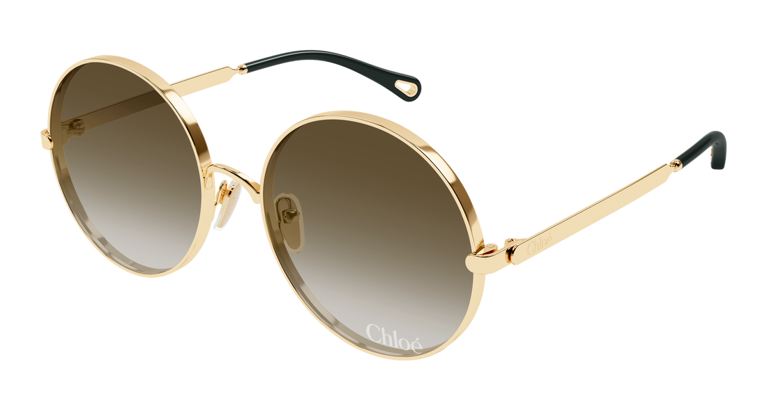 Sunglasses chloé ch0321s 006 dorado round/oval/panthos femenino size 59mm - Main view