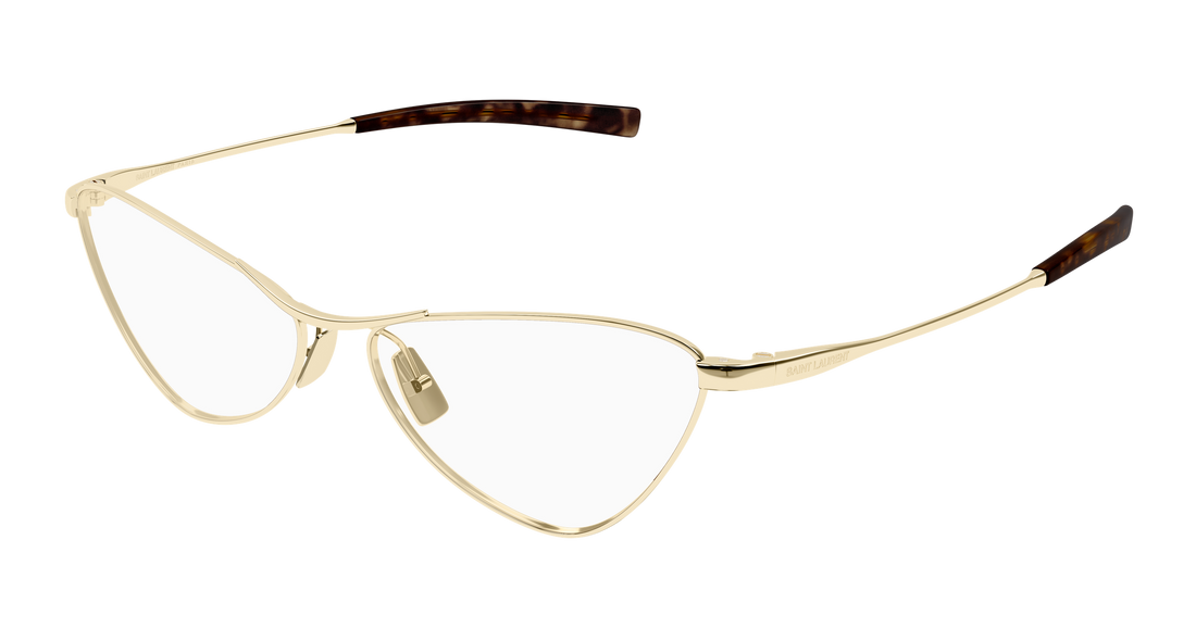 Brillen saint laurent sl 830 opt 002 dorado cat eye femenino größe 56mm - Hauptansicht
