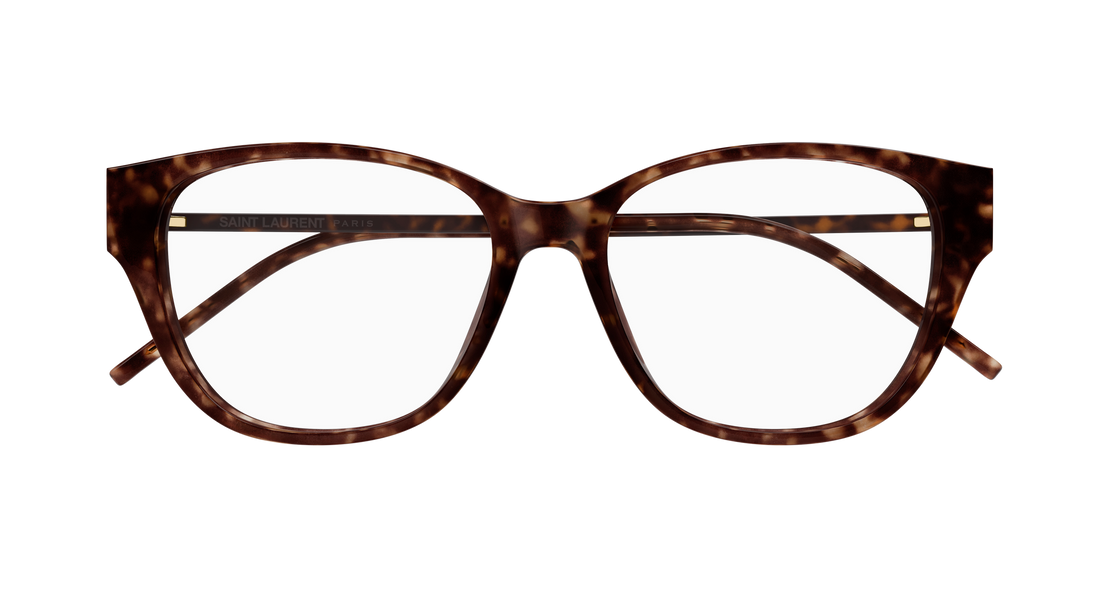 Brillen saint laurent sl m48o_c/fn 003 havana rectangular / squared femenino größe 54mm - Detailansicht