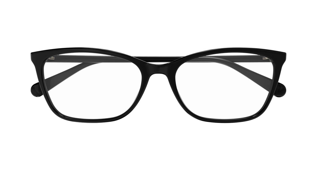 Óculos graduados gucci gg1930o 001 negro square femenino tamanho 55mm - Vista de detalhe