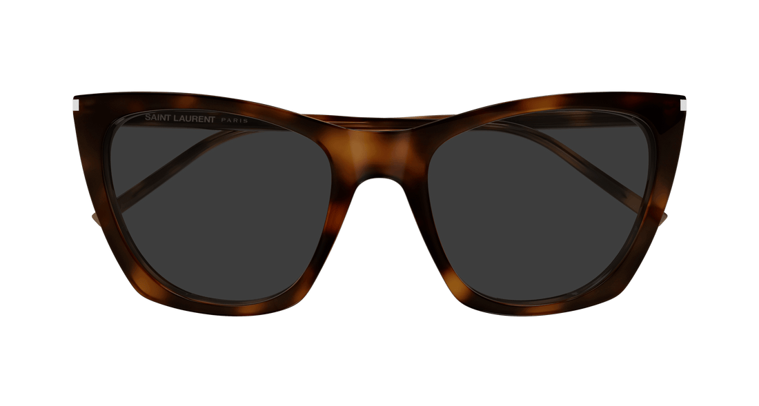 Óculos de sol saint laurent sl 214 kate thin 003 havana cat eye femenino tamanho 55mm - Vista de detalhe