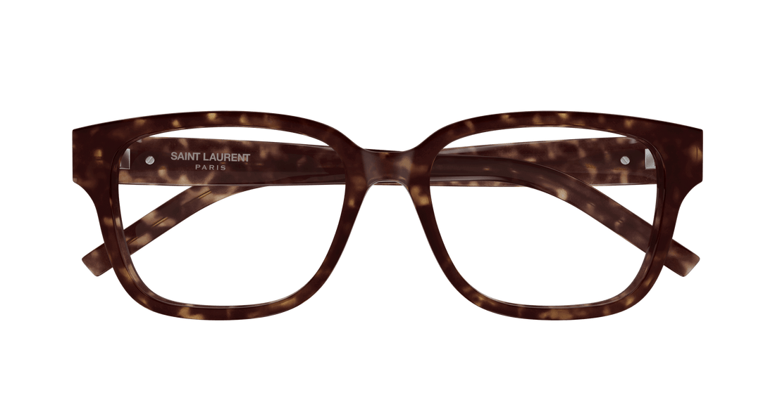 Brillen saint laurent sl m150/f 002 havana square unisex größe 55mm - Detailansicht