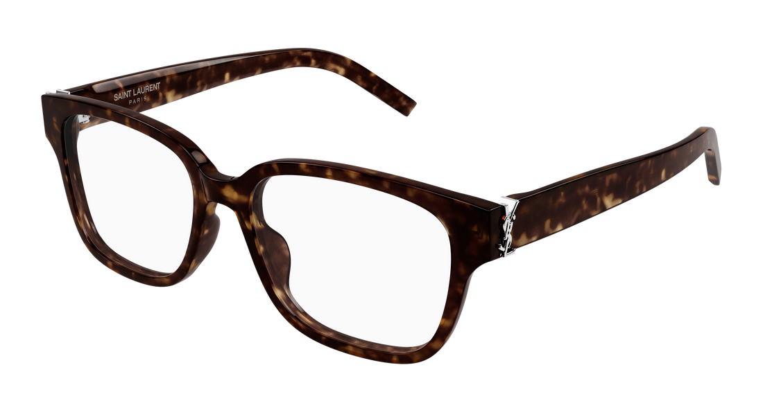 Brillen saint laurent sl m150/f 002 havana square unisex größe 55mm - Hauptansicht